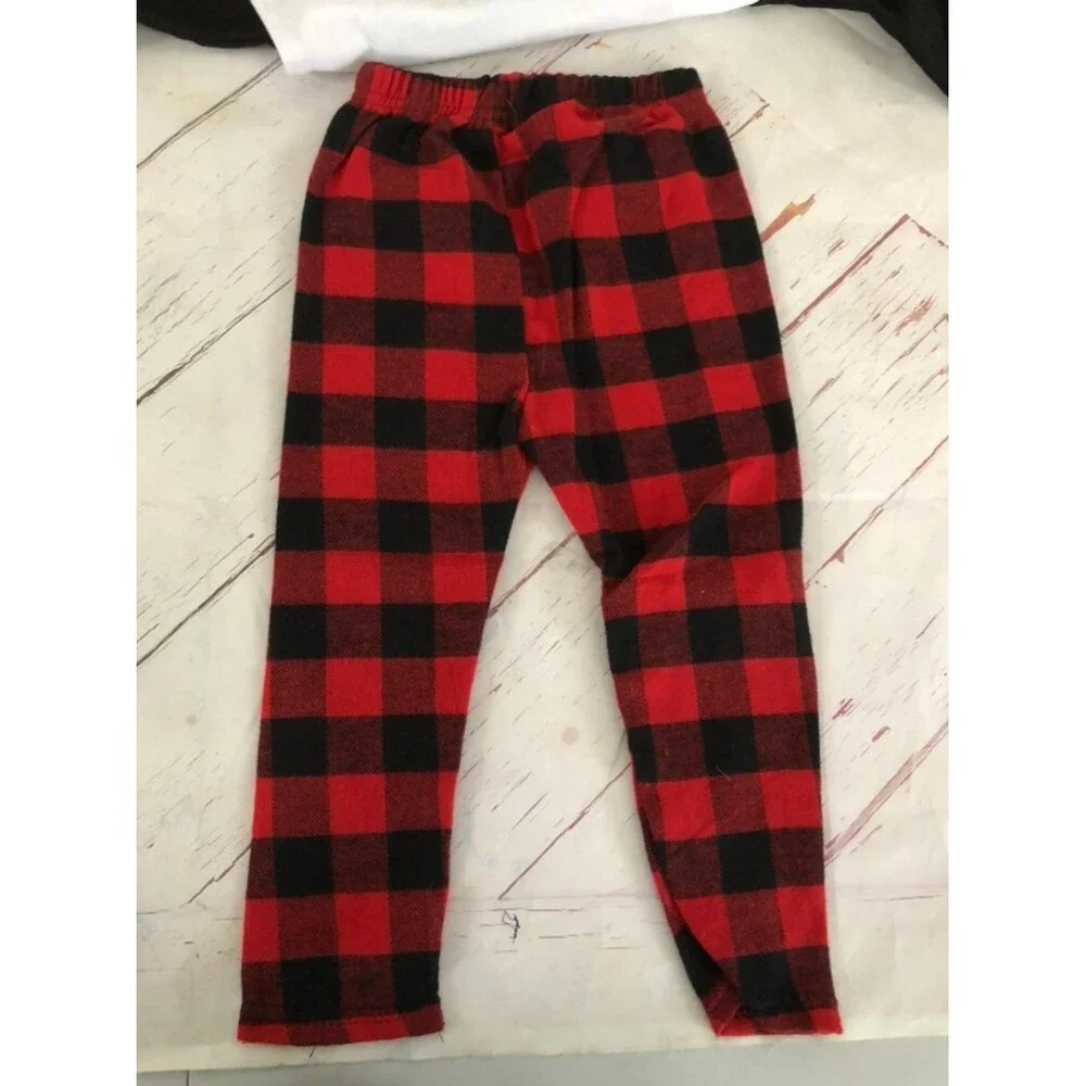 Xmas buffalo plaid outfit 90 9m 12m